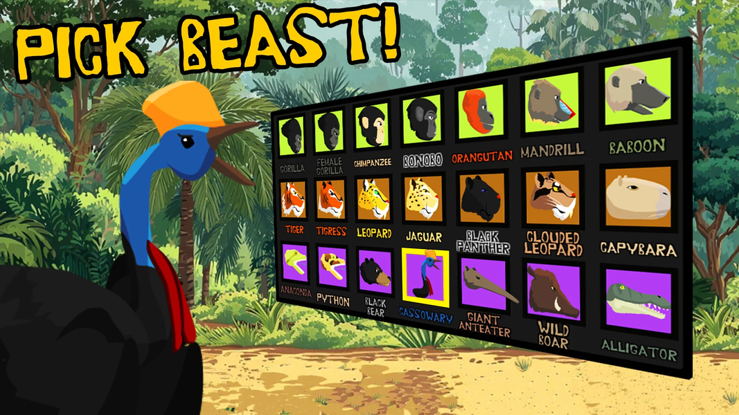 Gorilla Fights Jungle Animals - عکس بازی موبایلی اندروید