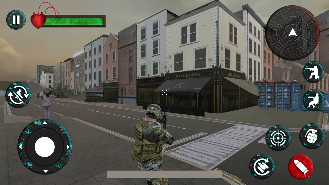 Zombie Chaos: Assault Frontier - Gameplay image of android game