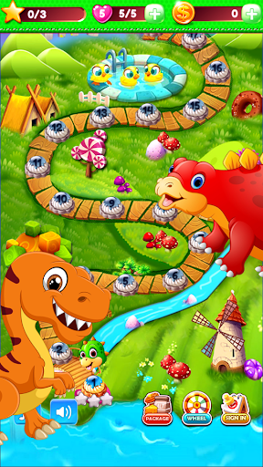 Dino Match3 Surprise World - Gameplay image of android game