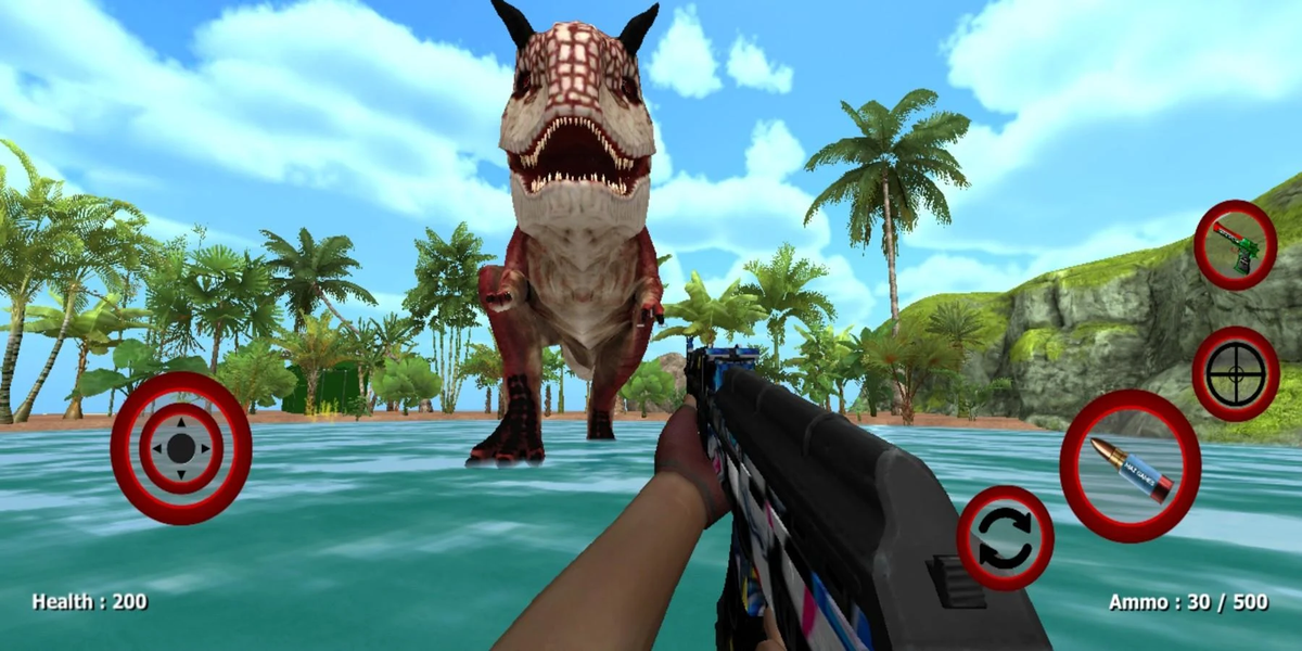 Dinosaur Bloody Island - Gameplay image of android game