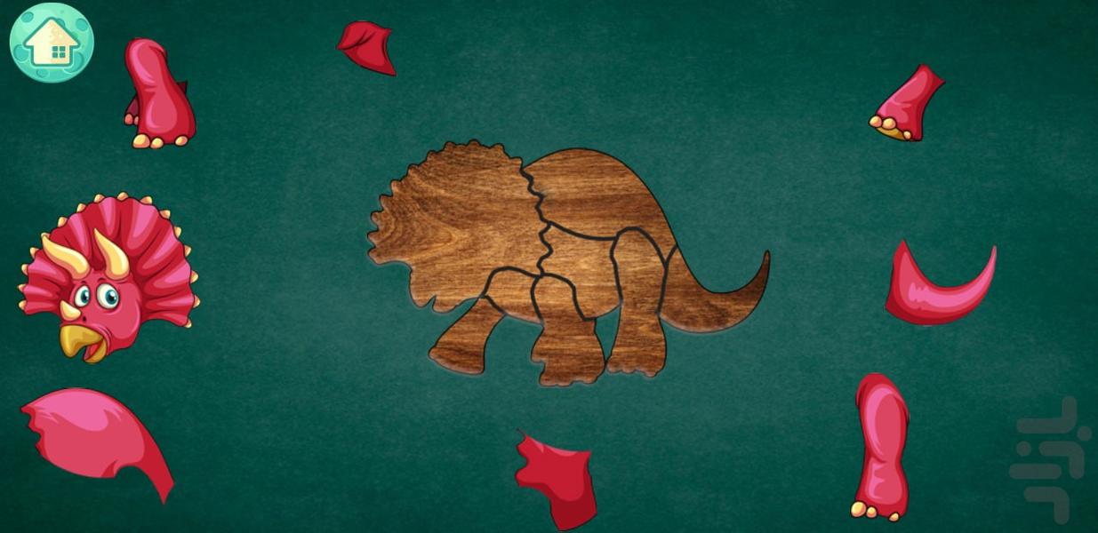 پازل دایناسور کودکان - عکس برنامه موبایلی اندروید