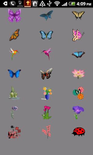 Flowers Butterfly Doodle Text! - Image screenshot of android app