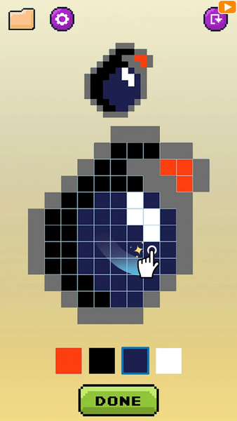 Paint the tile: Pixel puzzle - عکس بازی موبایلی اندروید