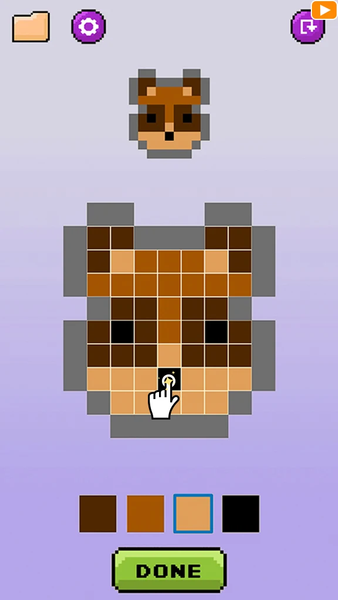 Paint the tile: Pixel puzzle - عکس بازی موبایلی اندروید