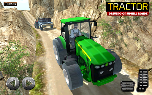 Tractor Trolley Simulator Cargo 3D Tractor Drive - Gameplay image of android game
