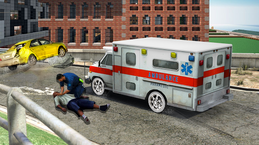 Ambulance Rescues 3D: Free Game 2020 - Gameplay image of android game
