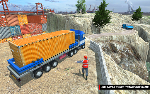 Offroad Cargo Truck Driving Simulator Hill Trucker - Gameplay image of android game