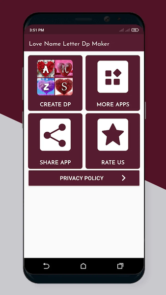 Love Name Letter DP Maker 2024 - Image screenshot of android app