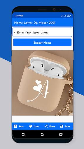 Name Letter DP Maker - Image screenshot of android app