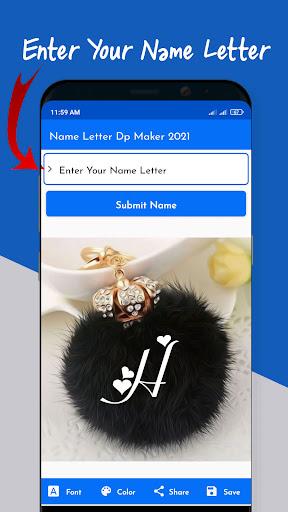 Name Letter DP Maker - Image screenshot of android app