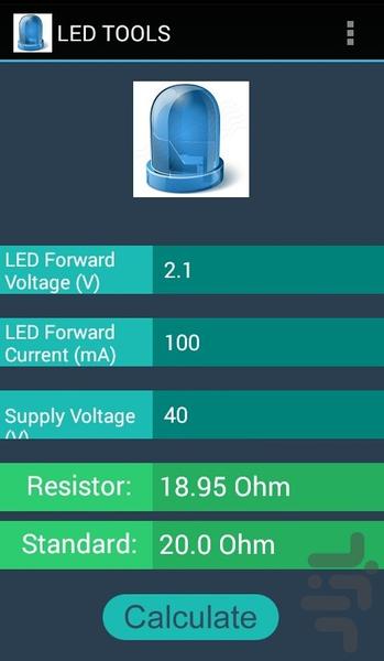 ابزار ال ای دی - Image screenshot of android app