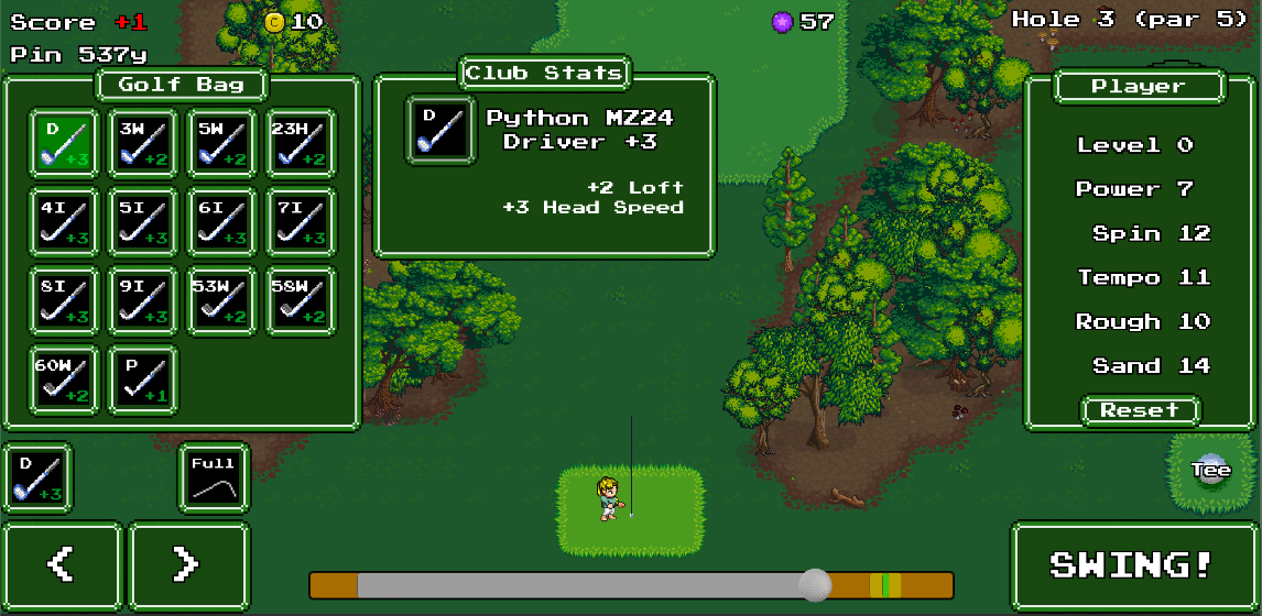 Golf 16-bit - عکس بازی موبایلی اندروید