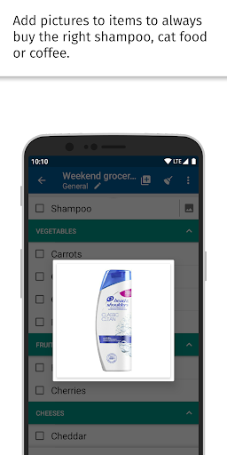 Shopping list — Lister - عکس برنامه موبایلی اندروید