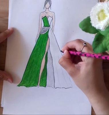 Drawing Sketch Dress - عکس برنامه موبایلی اندروید