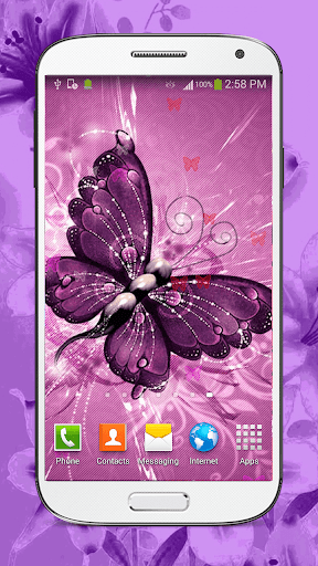 Butterfly Live Wallpaper HD - Image screenshot of android app