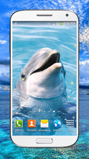 Dolphin Live Wallpaper HD - Image screenshot of android app