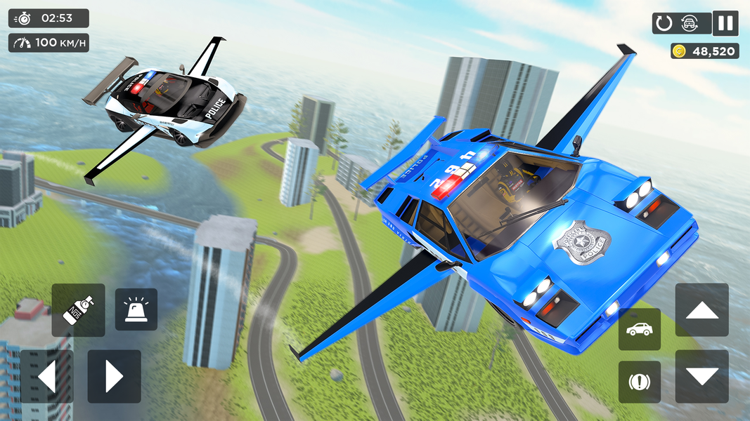 Real Police Flying Car Game ۳D - عکس بازی موبایلی اندروید