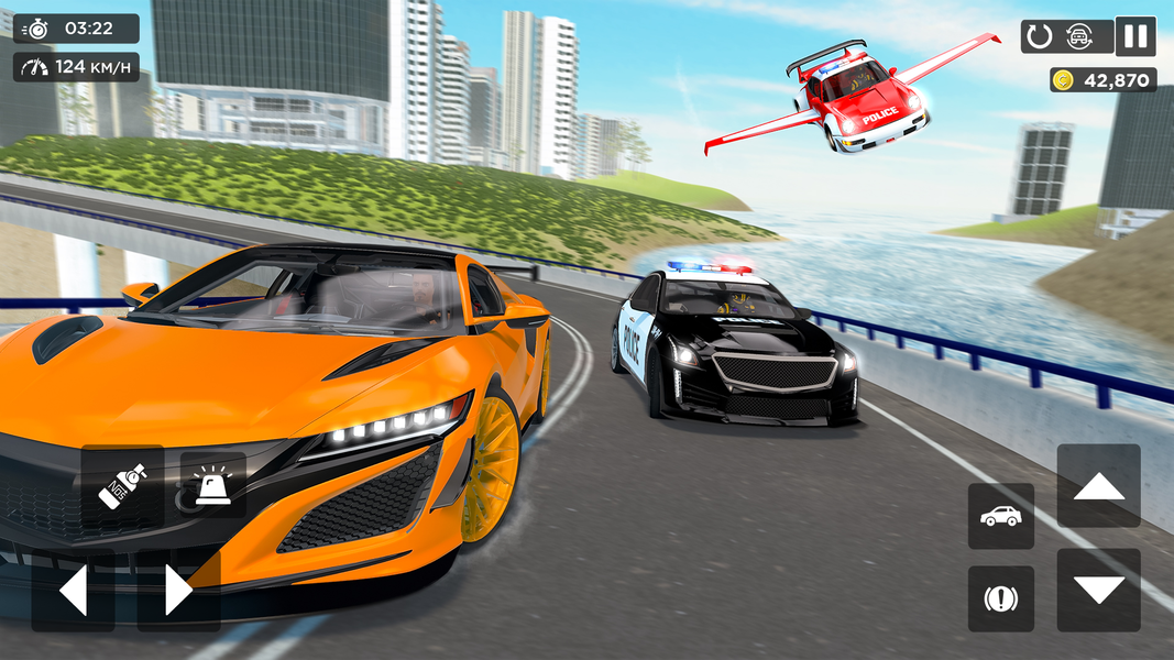 Real Police Flying Car Game ۳D - عکس بازی موبایلی اندروید