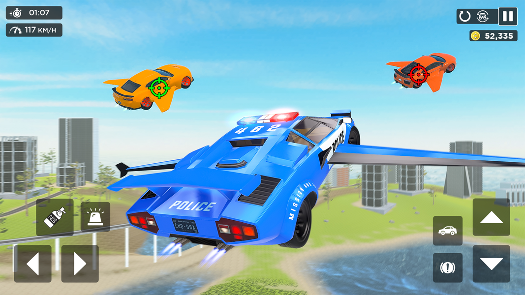 Real Police Flying Car Game ۳D - عکس بازی موبایلی اندروید