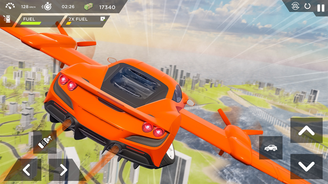Real Sports Flying Car ۳d - عکس بازی موبایلی اندروید