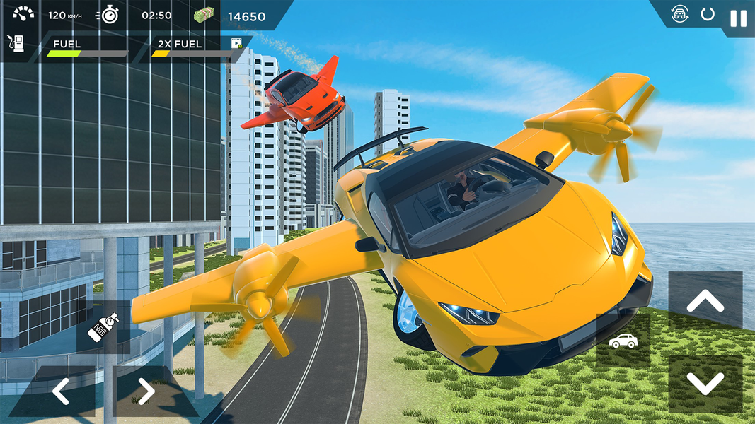 Real Sports Flying Car ۳d - عکس بازی موبایلی اندروید