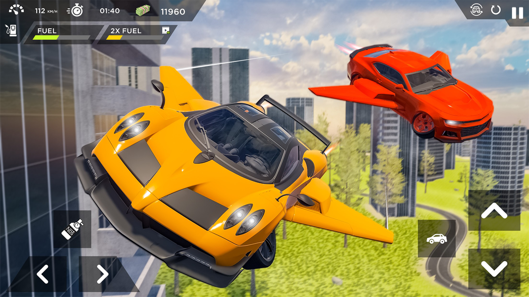 Real Sports Flying Car 3d - Gameplay image of android game