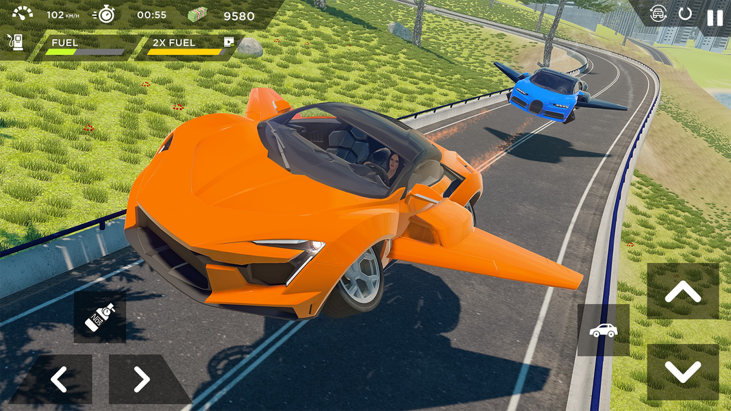 Real Sports Flying Car ۳d - عکس بازی موبایلی اندروید