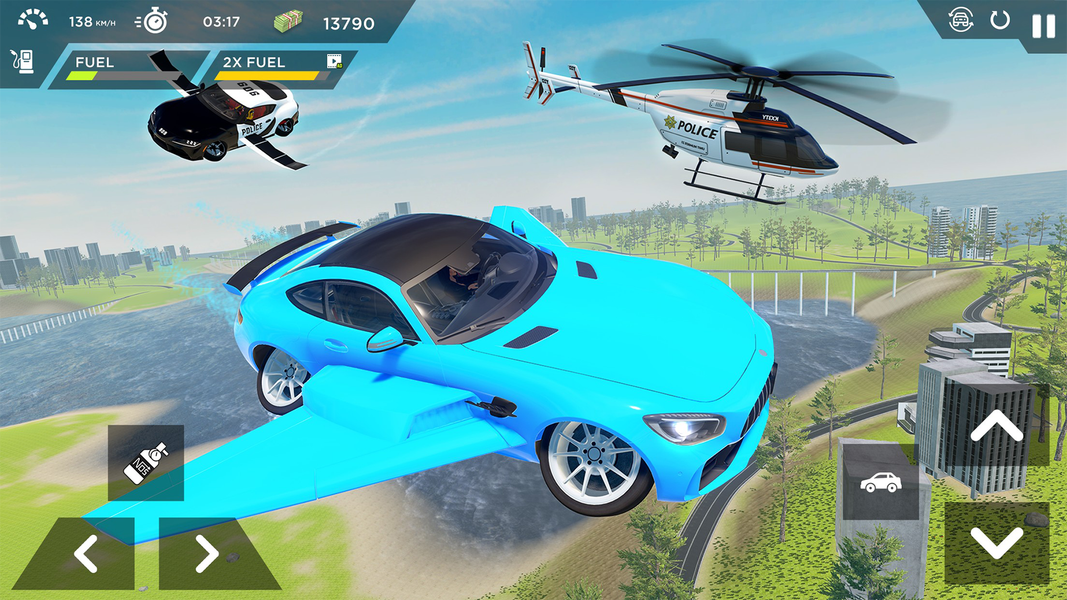Real Sports Flying Car ۳d - عکس بازی موبایلی اندروید