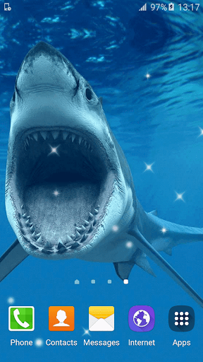 Shark Live Wallpaper - Image screenshot of android app