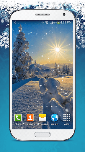 Snow Live Wallpaper HD - Image screenshot of android app