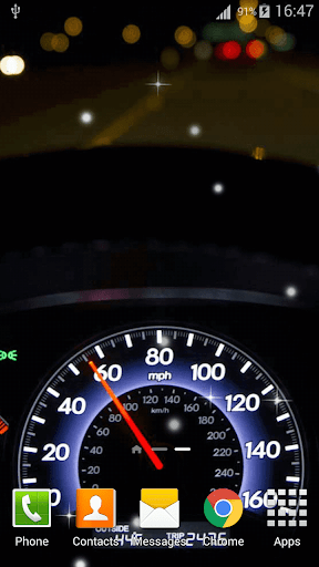 Speedometer Live Wallpaper HD - Image screenshot of android app