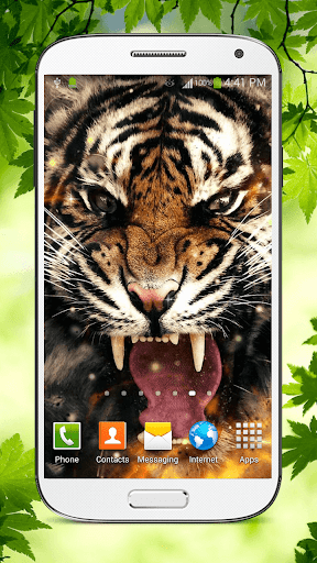 Tiger Live Wallpaper HD - Image screenshot of android app