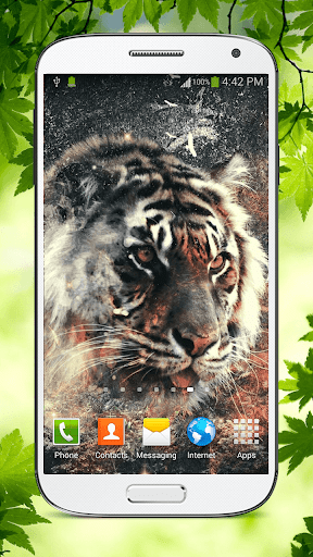 Tiger Live Wallpaper HD - Image screenshot of android app