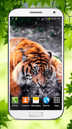 Tiger Live Wallpaper HD - Image screenshot of android app