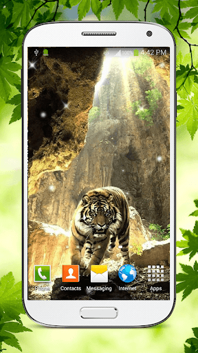 Tiger Live Wallpaper HD - Image screenshot of android app