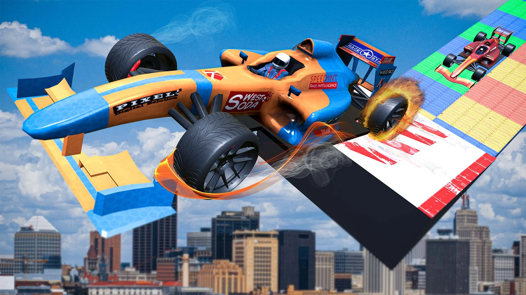 Formula Car Stunts: Mega Ramps - عکس بازی موبایلی اندروید