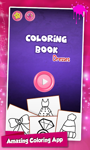 Dresses Coloring Pages ( Glitter Game For Girls ) - عکس برنامه موبایلی اندروید