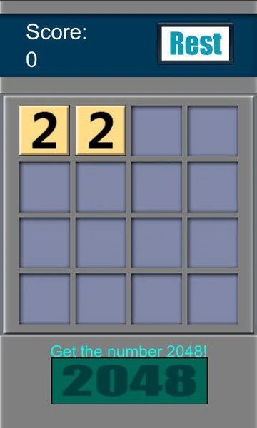 2048 Number Puzzle Color - Gameplay image of android game