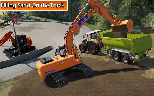 Tractor driving and plow land - Gameplay image of android game