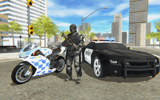 Police Bike Real Crime Driver - Gameplay image of android game