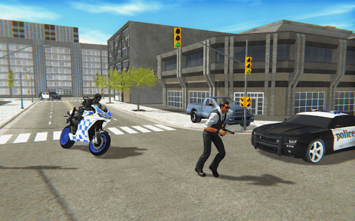 Police Bike Real Crime Driver - Gameplay image of android game