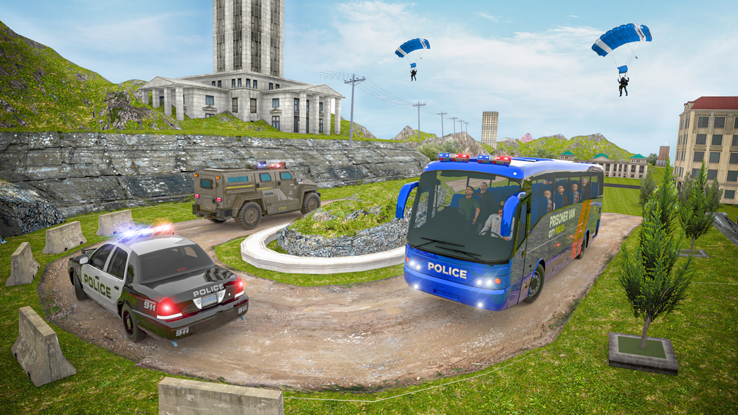 Jail Prison Van Police Game - Gameplay image of android game