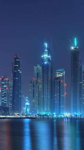 Dubai Night Live Wallpaper - Image screenshot of android app