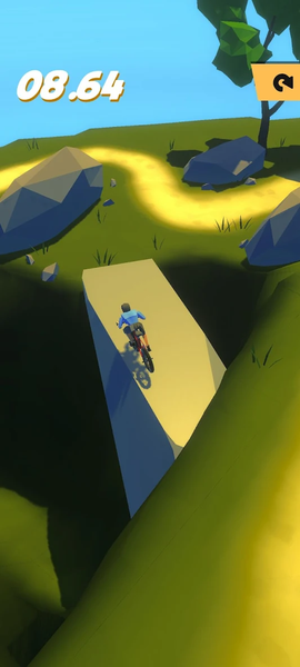 Bike! Downhill - Gameplay image of android game