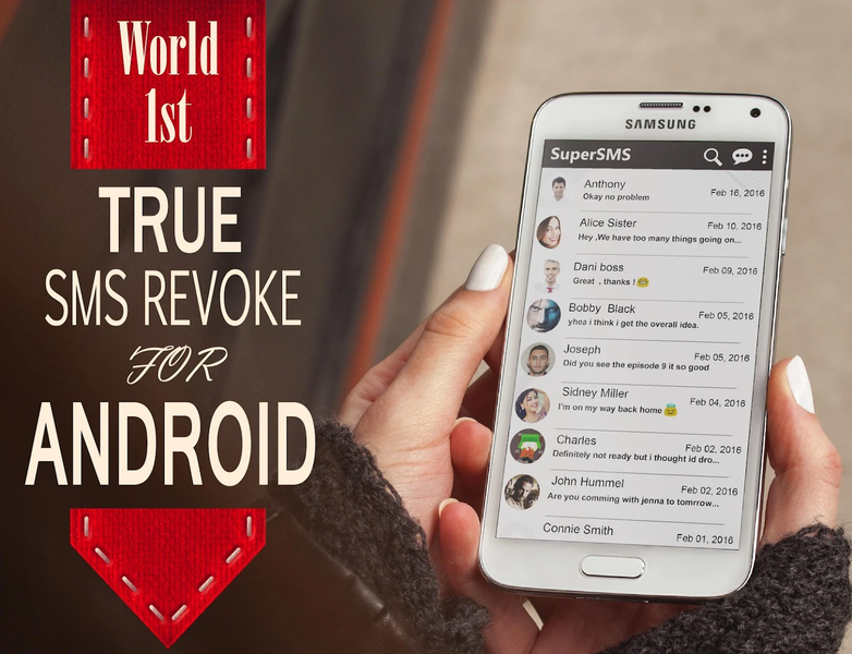 SuperSMS Chat Text Messages - Image screenshot of android app