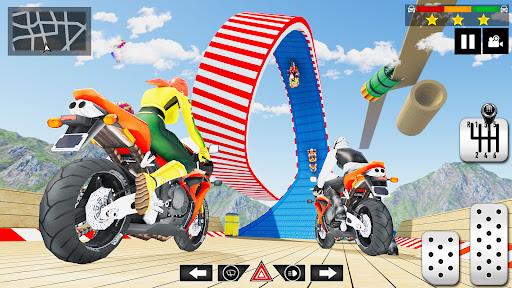 Bike Stunts Race : Bike Games - Gameplay image of android game