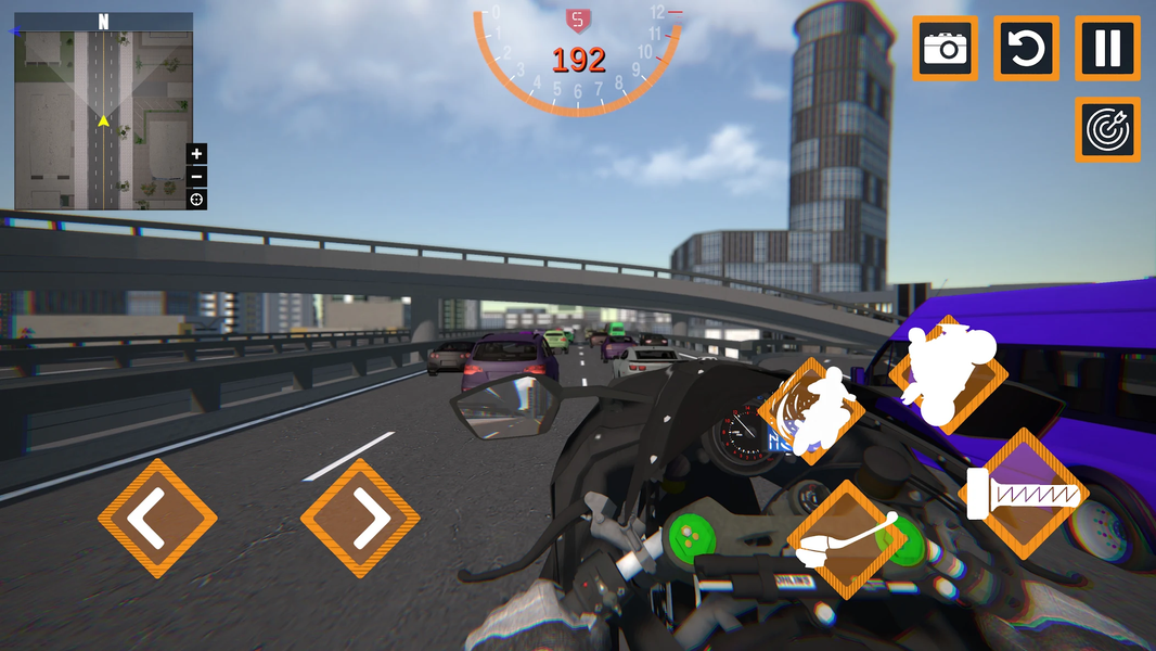Motorcycle Sim: Multi - Gameplay image of android game