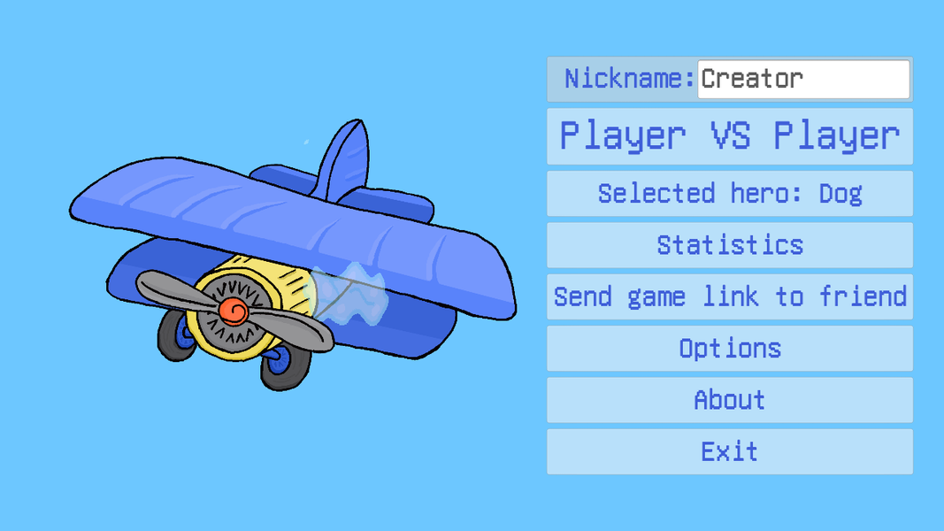 Biplanes: Funny Animals. PvP c - Gameplay image of android game