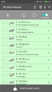 99 Names of Allah with Meaning - عکس برنامه موبایلی اندروید
