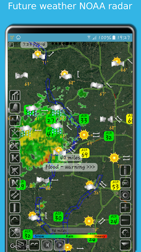 Doppler storm radar - eMap HDF - Image screenshot of android app